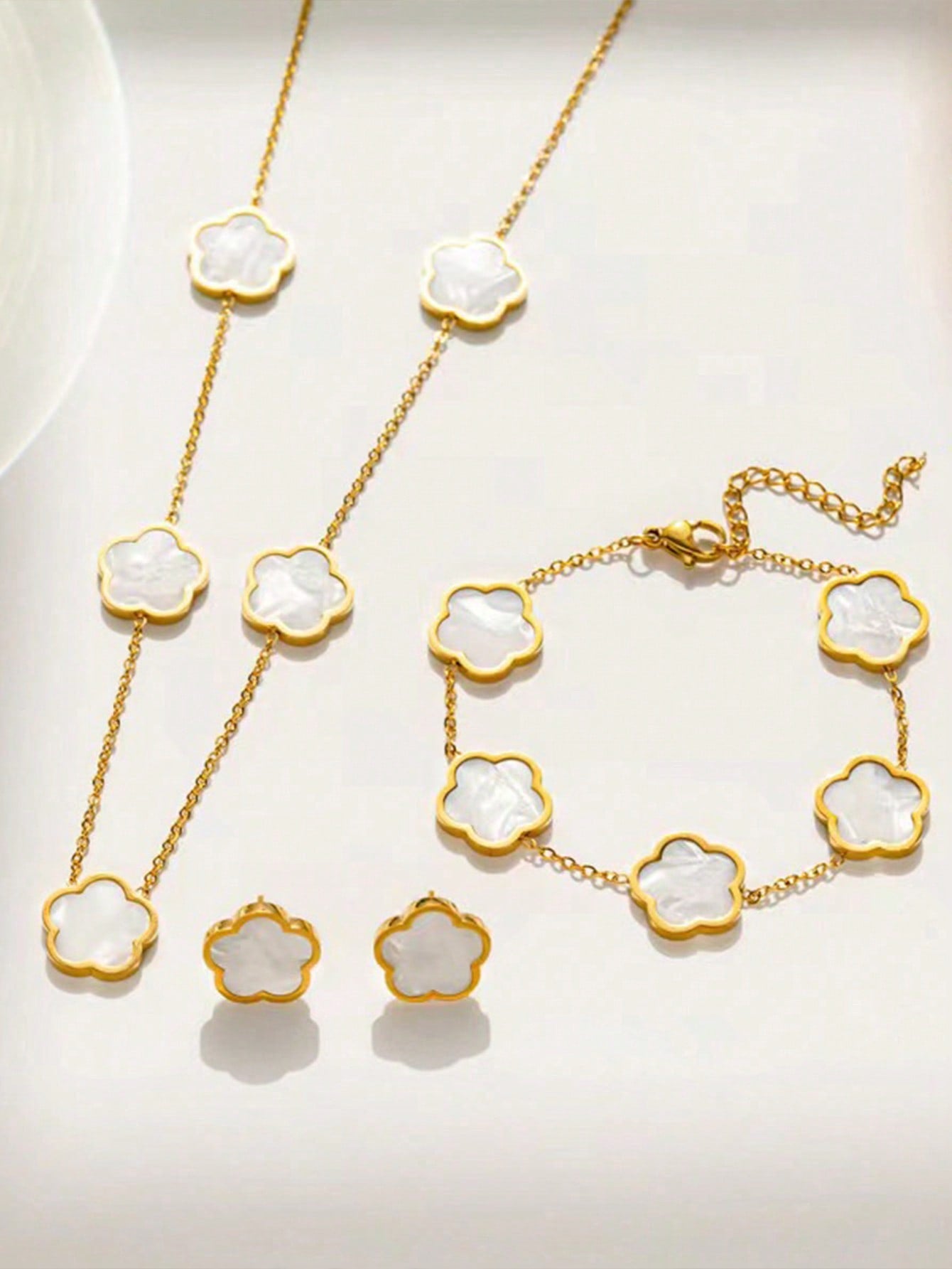 Ensemble de bijoux en acier inoxydable