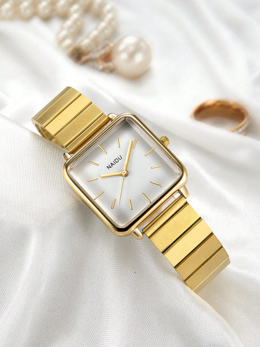 Montre à quartz en acier inoxydable
