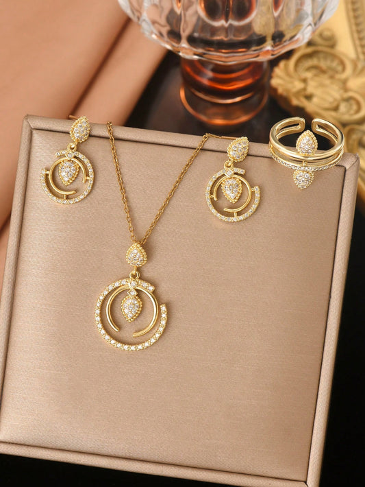 Ensemble de bijoux en acier inoxydable