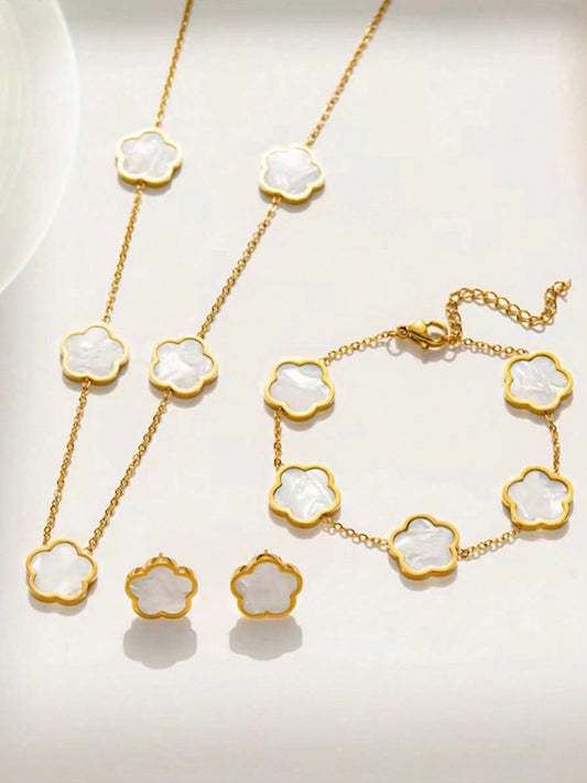 Ensemble de bijoux en acier inoxydable
